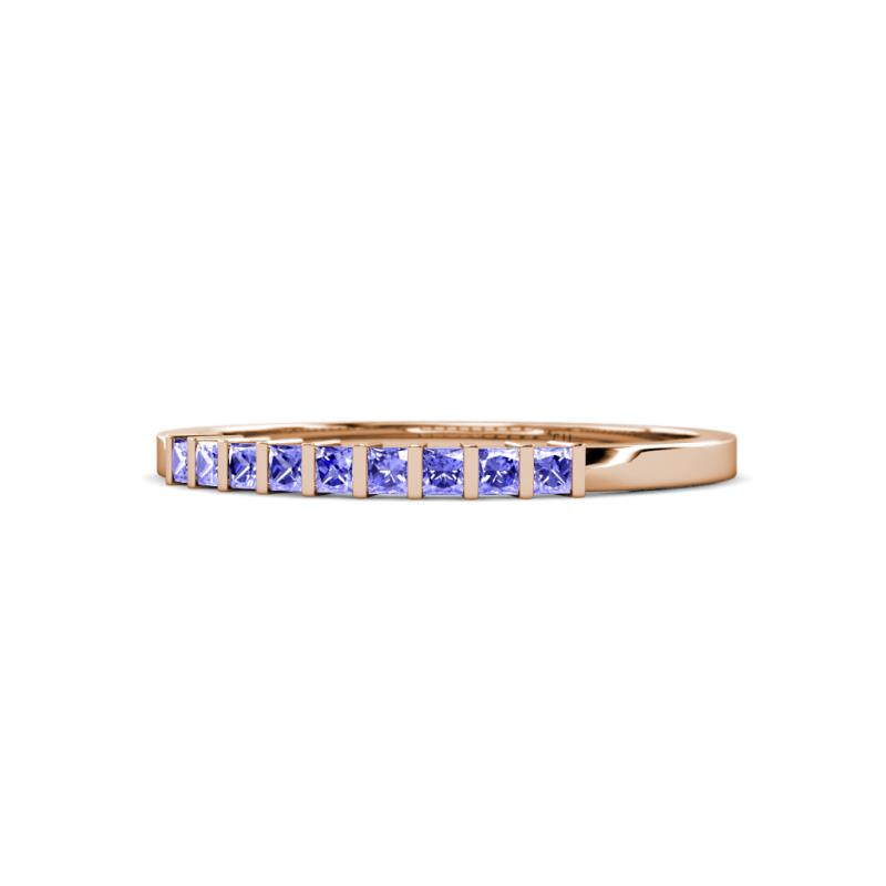 Neria 2.00 mm Tanzanite 9 Stone Wedding Band 