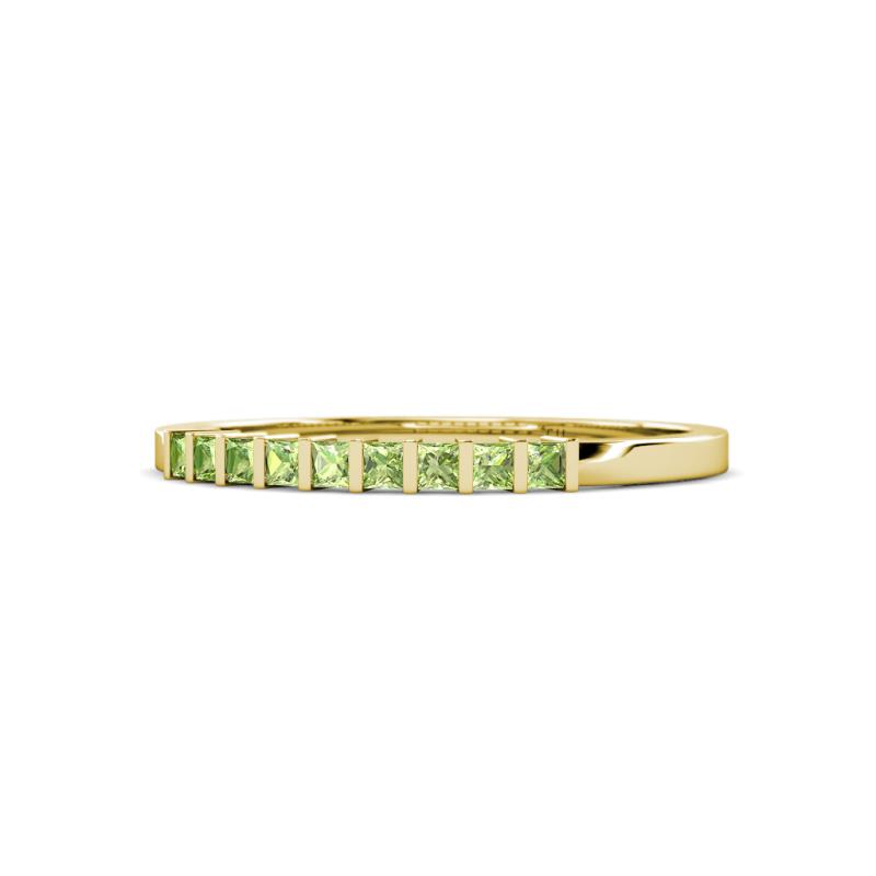 Neria 2.00 mm Peridot 9 Stone Wedding Band 