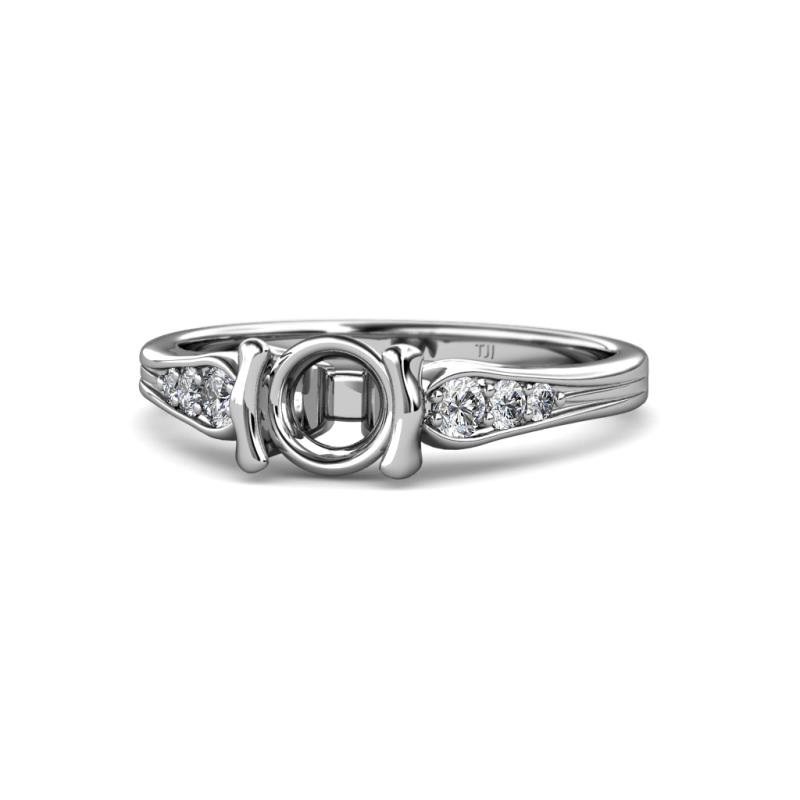 Alana Signature Semi Mount Half Bezel Engagement Ring 