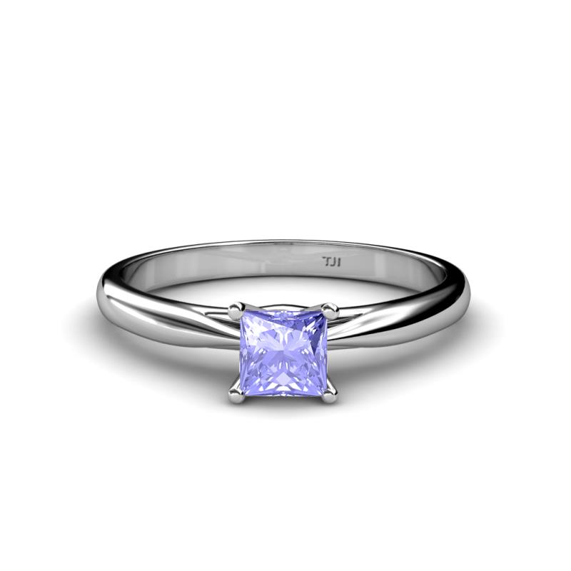 Celine Princess Cut Tanzanite Solitaire Engagement Ring 