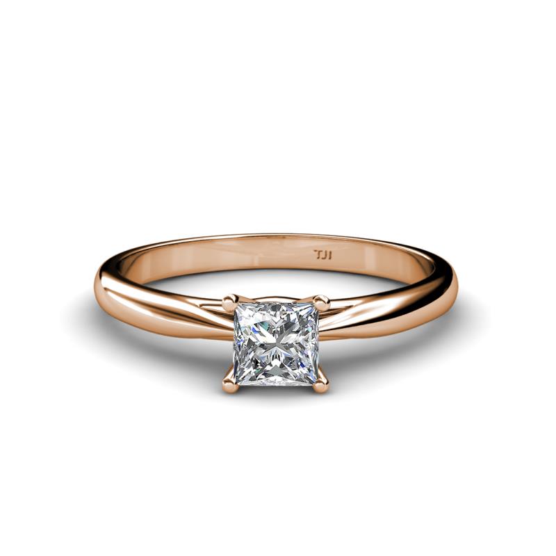 Celine Princess Cut Diamond Solitaire Engagement Ring 