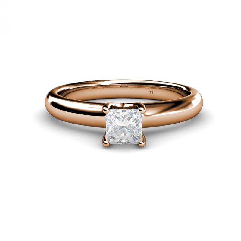 Bianca Lab Created White Sapphire Solitaire Ring 