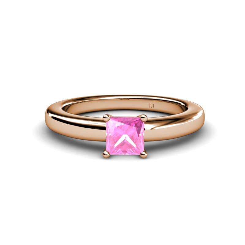 Kyle Pink Sapphire Solitaire Ring  