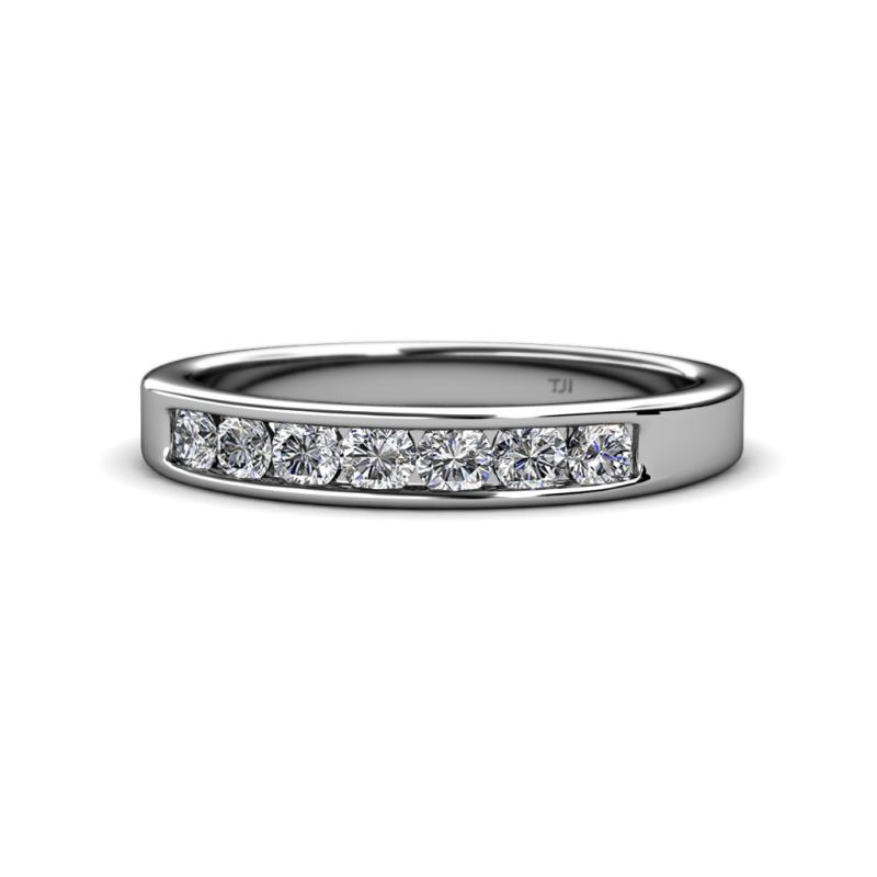 Kathiryn 3.00 mm Diamond 7 Stone Wedding Band 