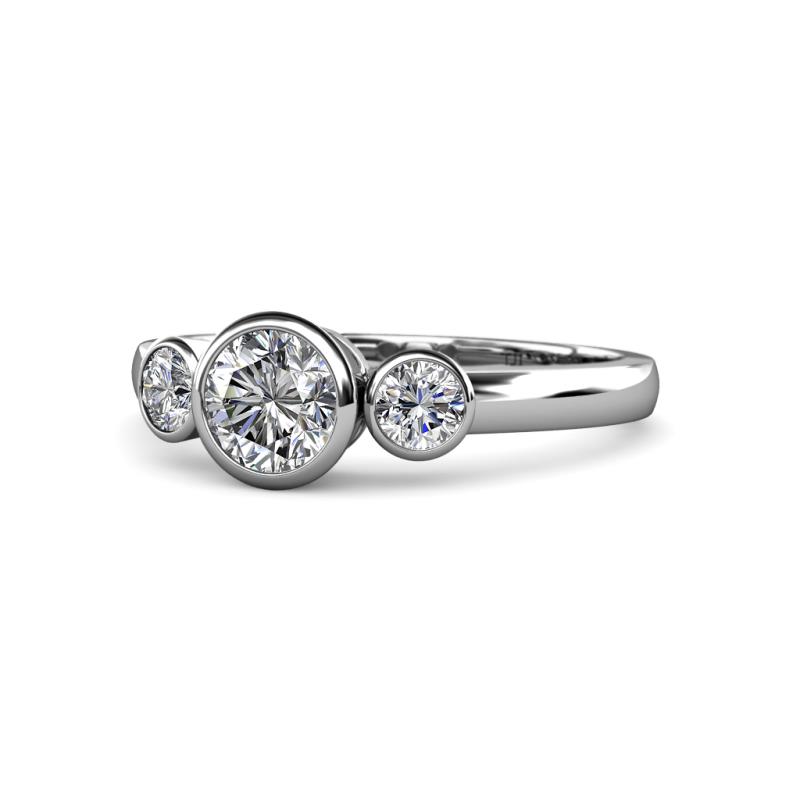 Avrit Diamond Three Stone Engagement Ring 