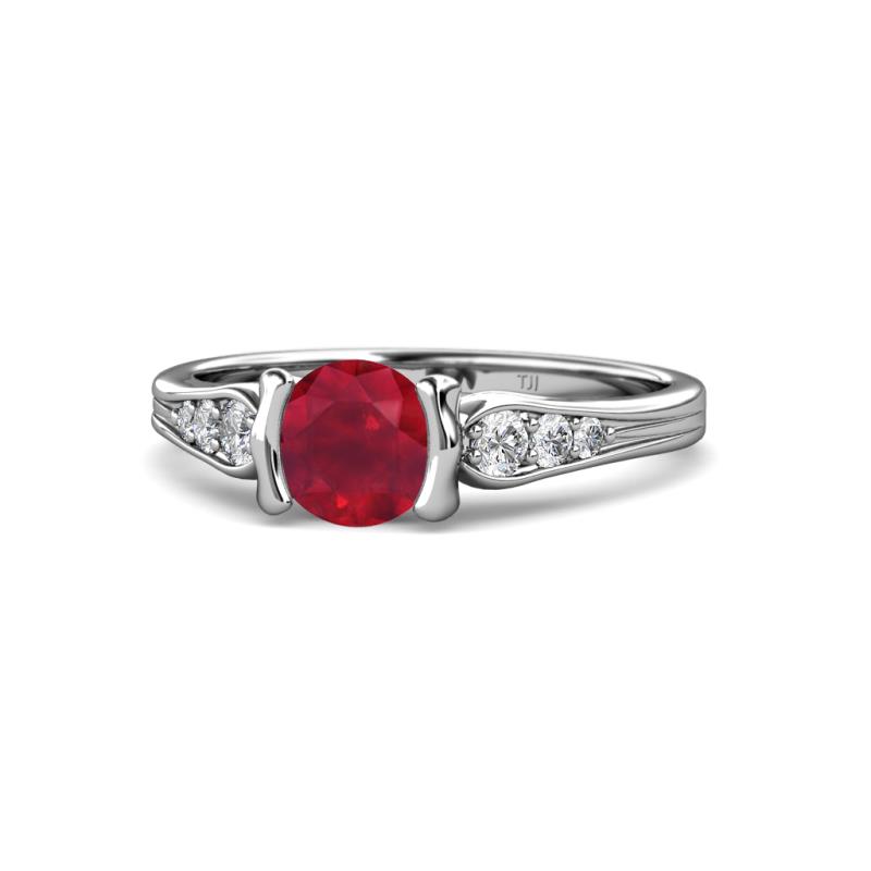 Alana Signature Ruby and Diamond Engagement Ring 