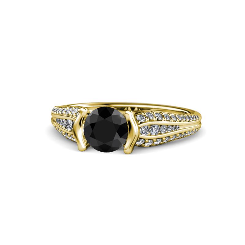 Alair Signature Black and White Diamond Engagement Ring 