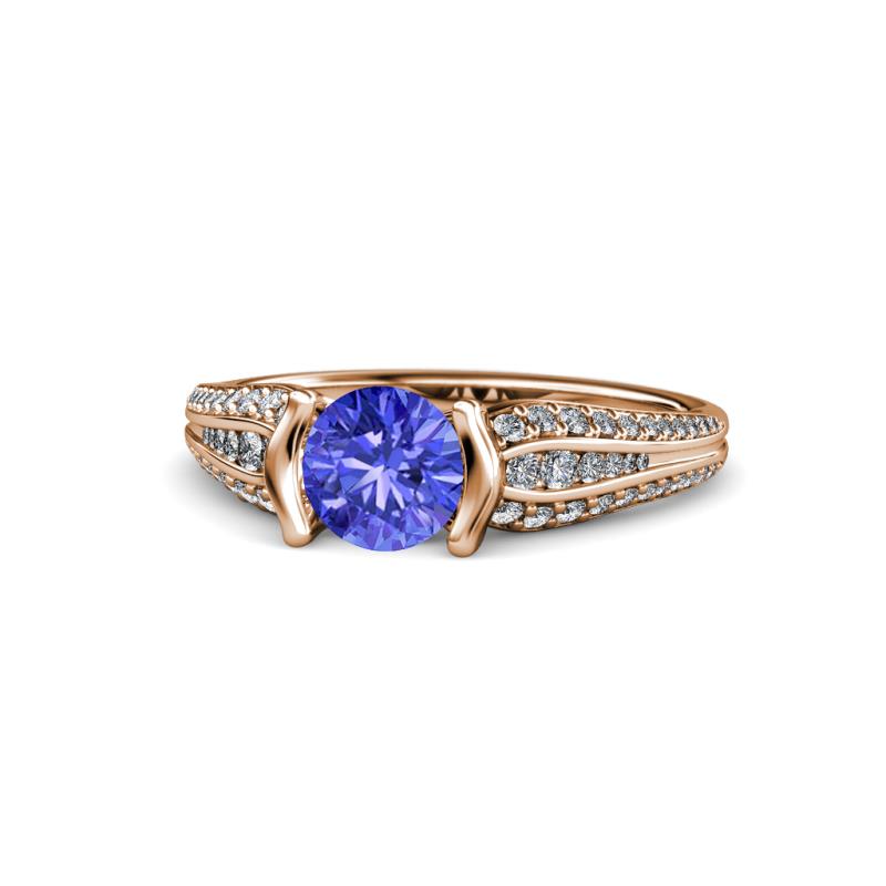 Alair Signature Tanzanite and Diamond Engagement Ring 