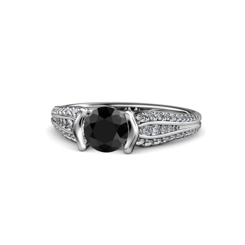 Alair Signature Black and White Diamond Engagement Ring 