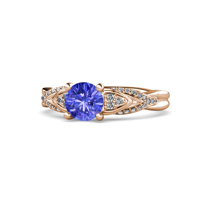 Belinda Signature Tanzanite and Diamond Engagement Ring 