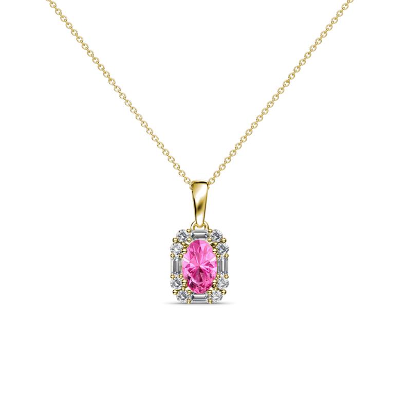 Pink Sapphire Full Heart Necklace | bespoke fine jewelry