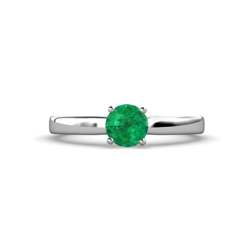 Annora Emerald Solitaire Engagement Ring 