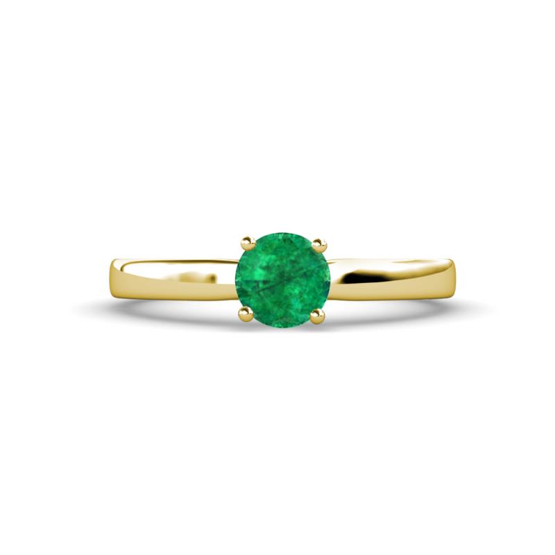 Annora Emerald Solitaire Engagement Ring 
