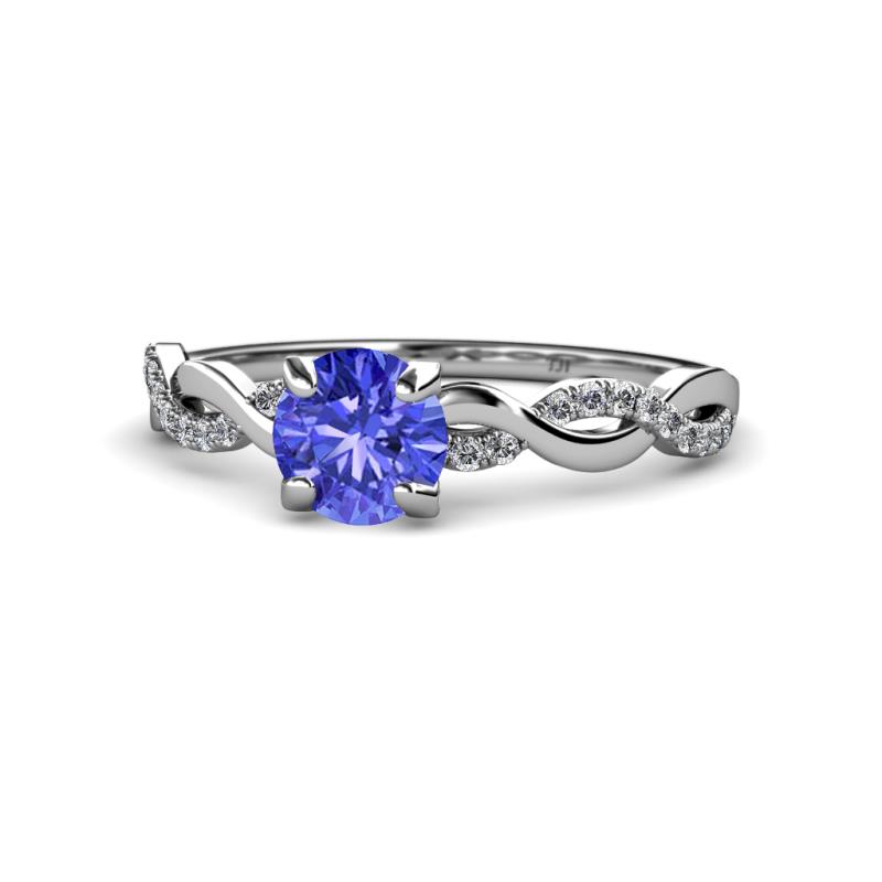Mayra Desire Tanzanite and Diamond Engagement Ring 