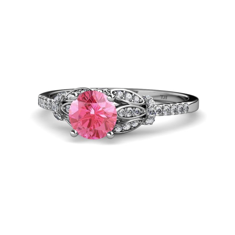 Katelle Desire Pink Tourmaline and Diamond Engagement Ring 