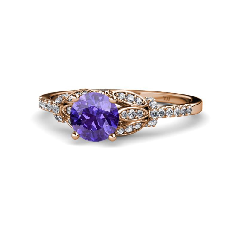 Katelle Desire Iolite and Diamond Engagement Ring 