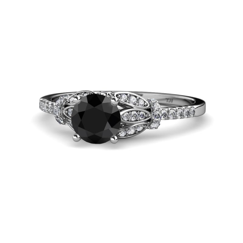 Katelle Desire Black and White Diamond Engagement Ring 