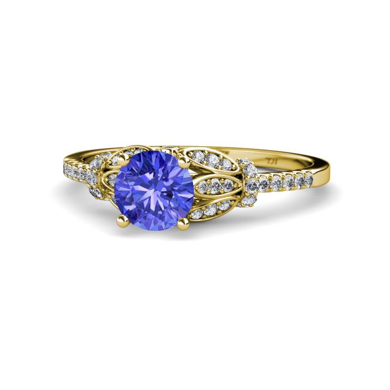 Katelle Desire Tanzanite and Diamond Engagement Ring 