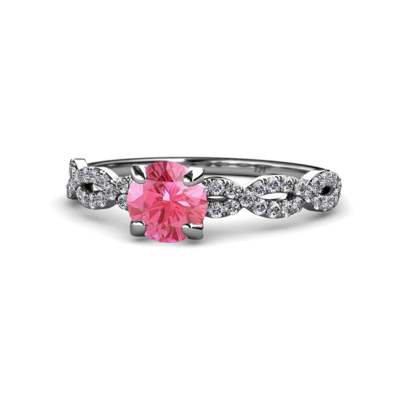 Milena Desire Pink Tourmaline and Diamond Engagement Ring 