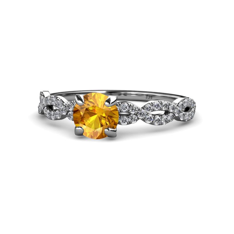 Milena Desire Citrine and Diamond Engagement Ring 