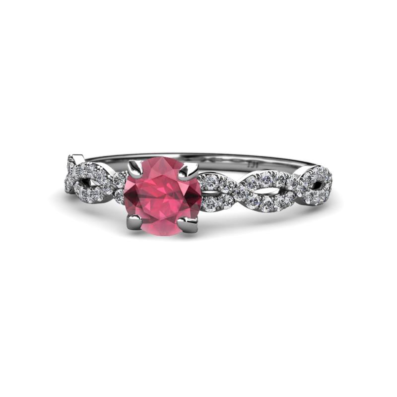 Milena Desire Rhodolite Garnet and Diamond Engagement Ring 