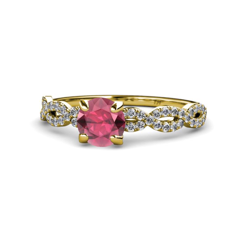 Milena Desire Rhodolite Garnet and Diamond Engagement Ring 