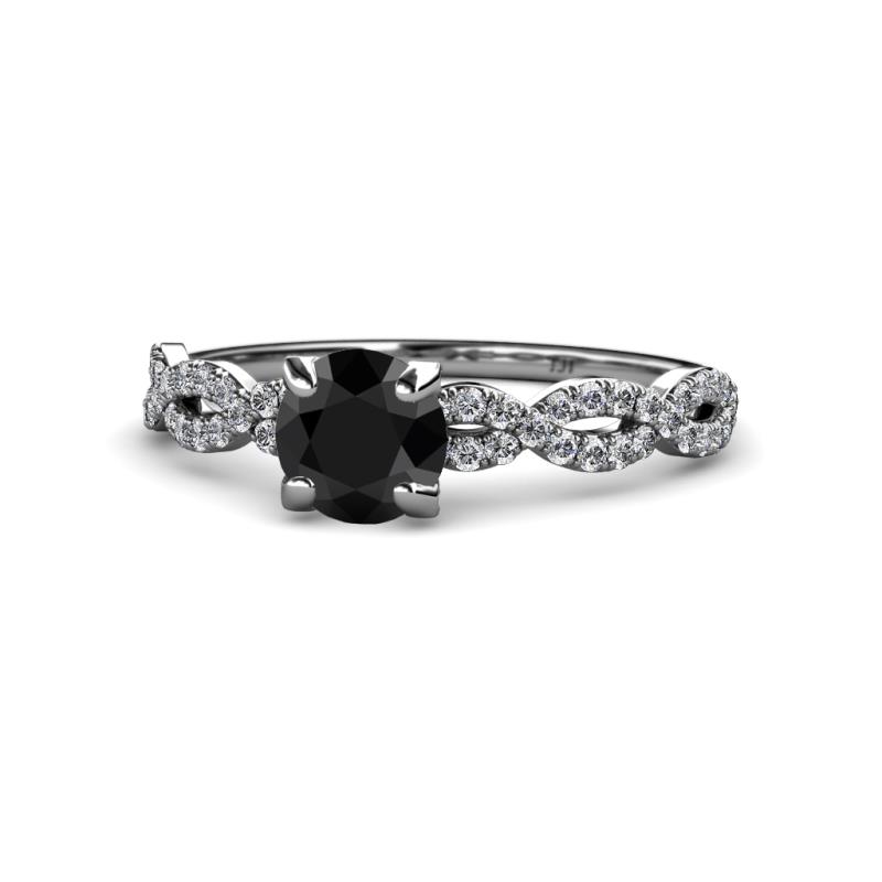Milena Desire Black and White Diamond Engagement Ring 