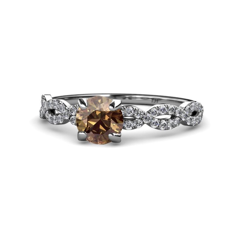 Milena Desire Smoky Quartz and Diamond Engagement Ring 