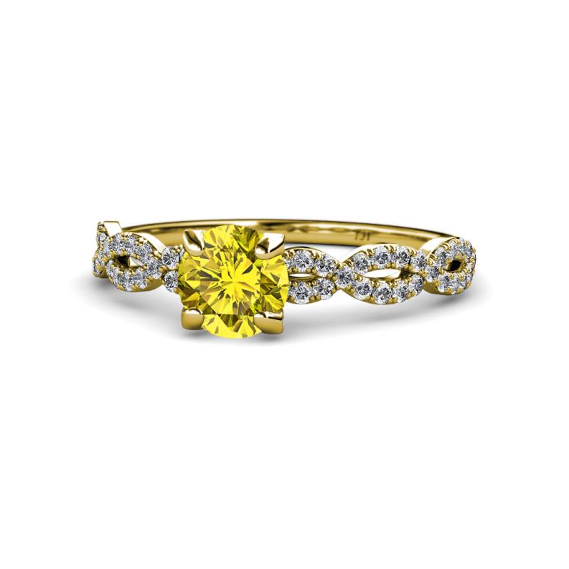 Milena Desire Yellow and White Diamond Engagement Ring 