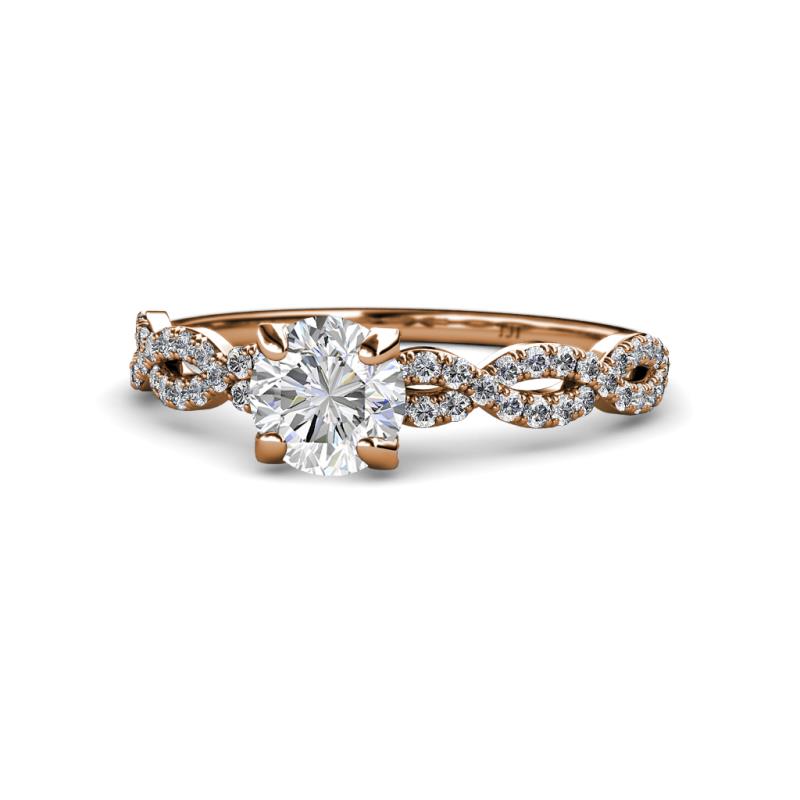 0.40 Ct Knot In Infinity Solitaire Diamond Engagement Ring