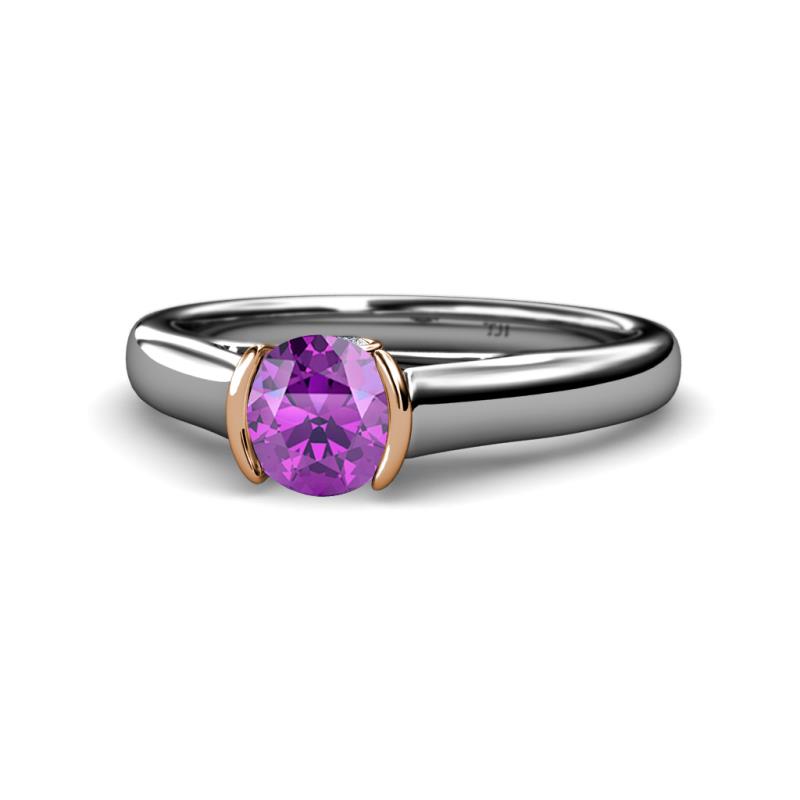 Ellie Desire Amethyst and Diamond Engagement Ring 