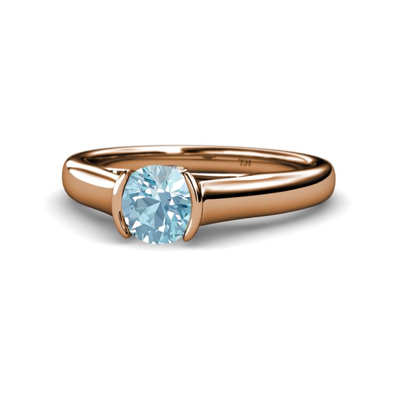 Ellie Desire Aquamarine and Diamond Engagement Ring 