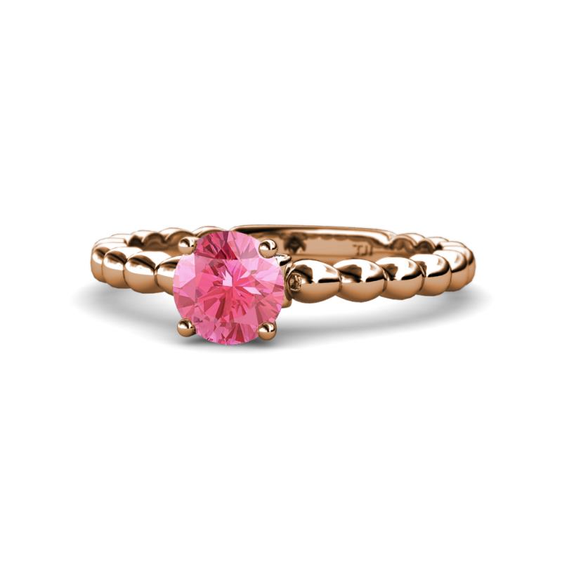 Sariah Desire Pink Tourmaline and Diamond Engagement Ring 