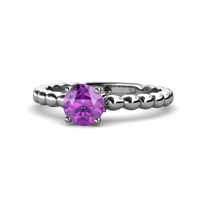 Sariah Desire Amethyst and Diamond Engagement Ring 