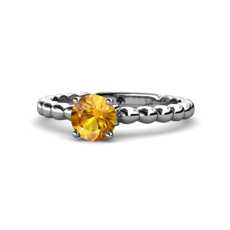 Sariah Desire Citrine and Diamond Engagement Ring 