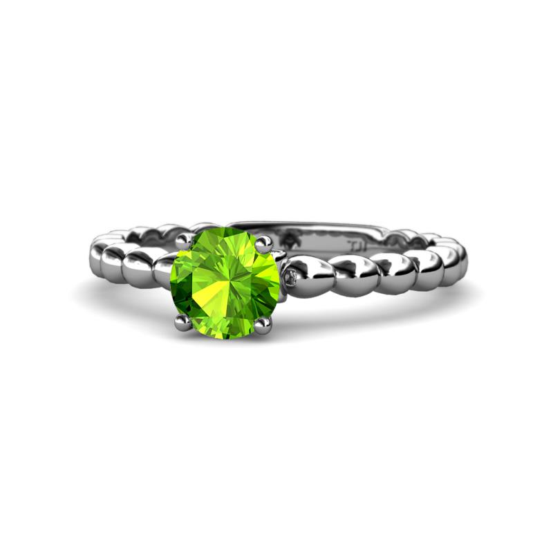 Sariah Desire Peridot and Diamond Engagement Ring 