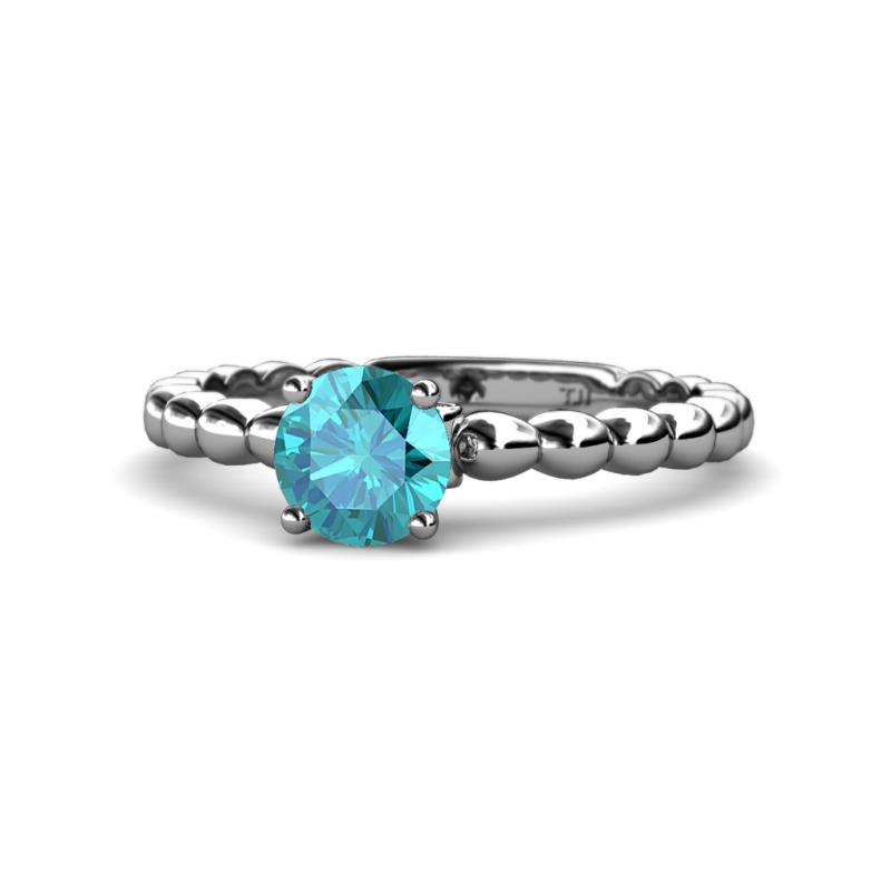 Sariah Desire London Blue Topaz and Diamond Engagement Ring 