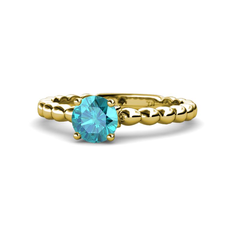 Sariah Desire London Blue Topaz and Diamond Engagement Ring 