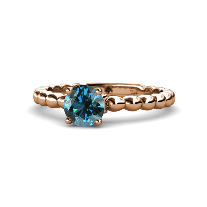 Sariah Desire Blue and White Diamond Engagement Ring 