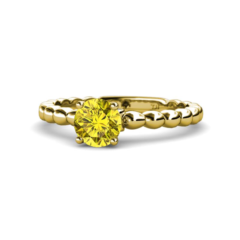 Sariah Desire Yellow and White Diamond Engagement Ring 