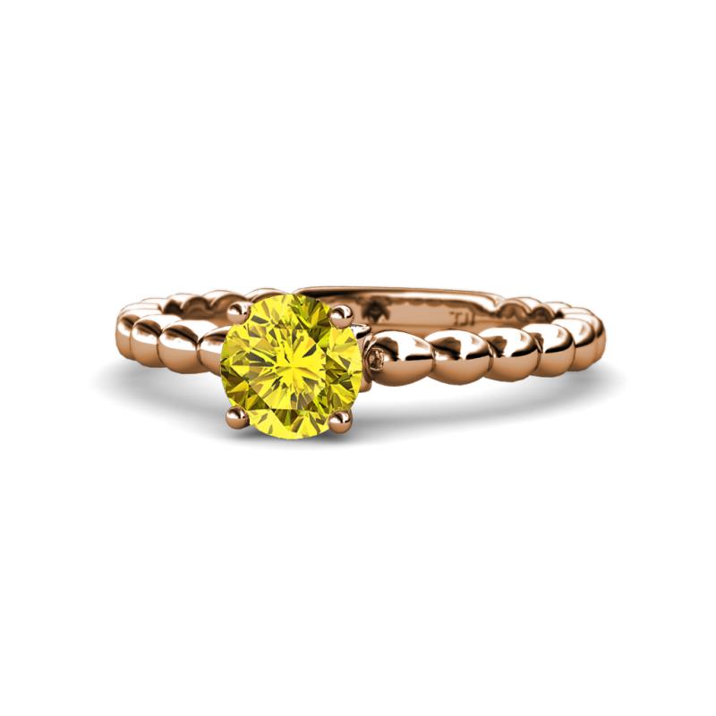Sariah Desire Yellow and White Diamond Engagement Ring 