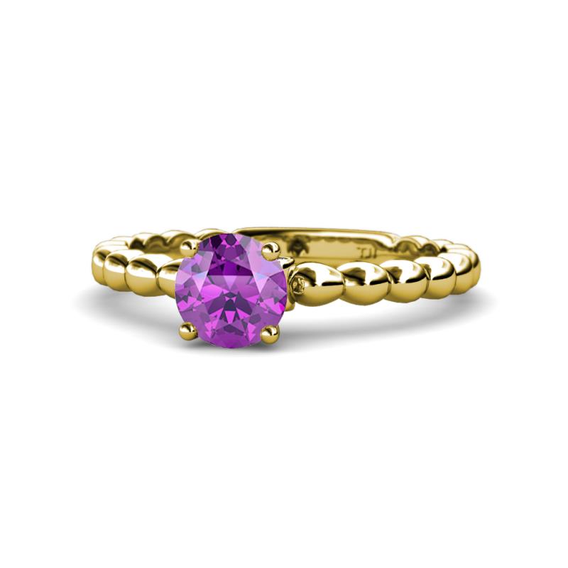 Sariah Desire Amethyst and Diamond Engagement Ring 