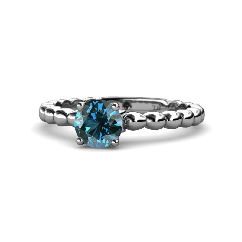 Sariah Desire Blue and White Diamond Engagement Ring 