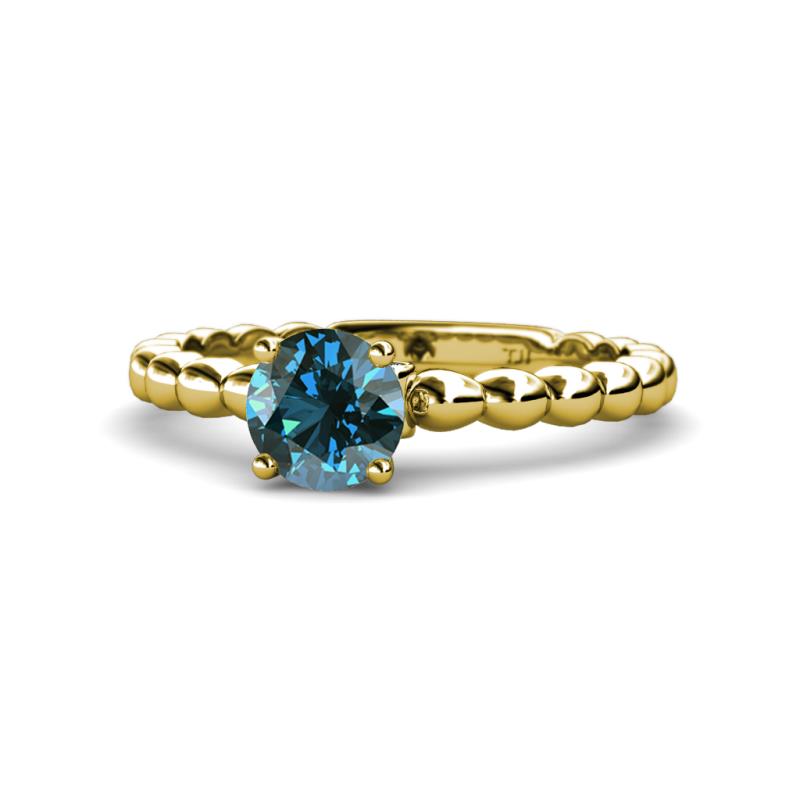 Sariah Desire Blue and White Diamond Engagement Ring 