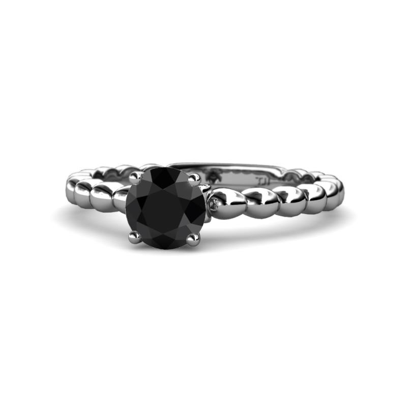 Sariah Desire Black and White Diamond Engagement Ring 