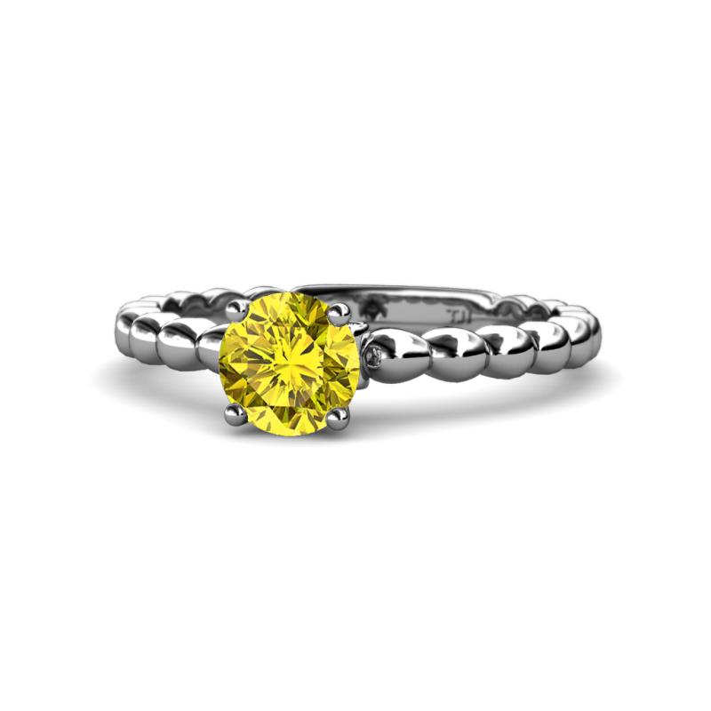 Sariah Desire Yellow and White Diamond Engagement Ring 