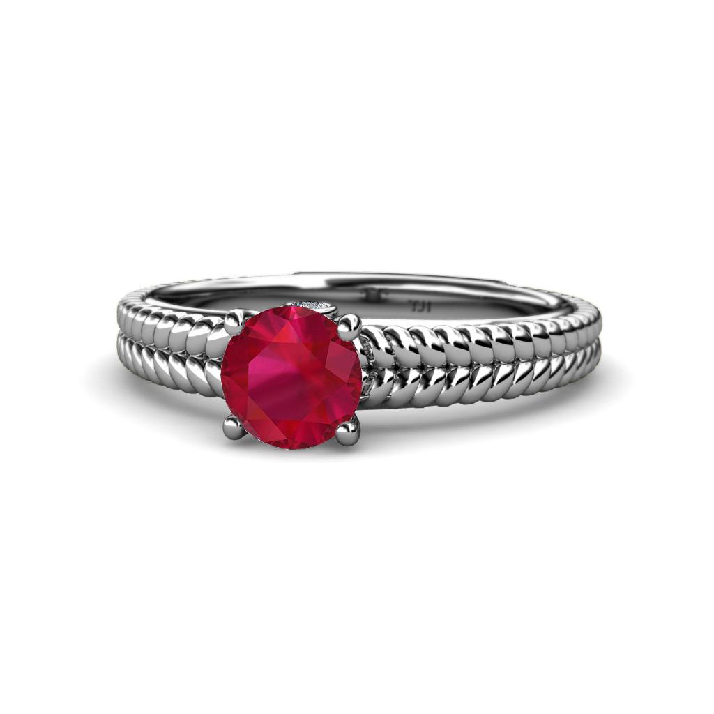 Kelis Desire Ruby and Diamond Engagement Ring 