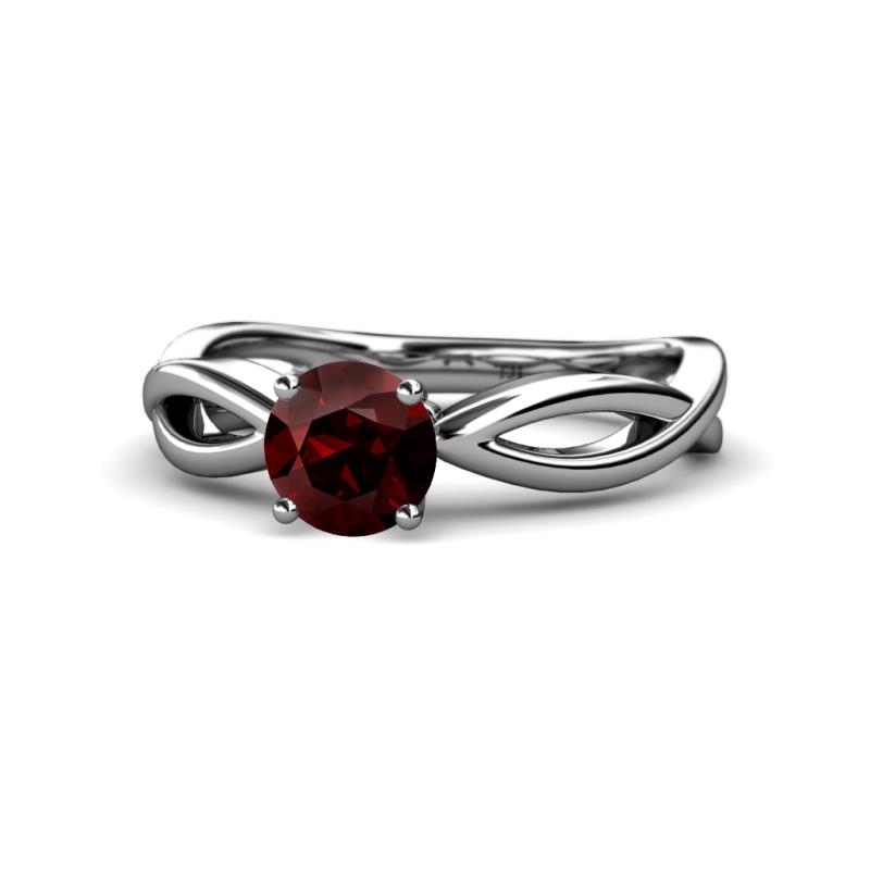 Senara Desire Red Garnet Engagement Ring 