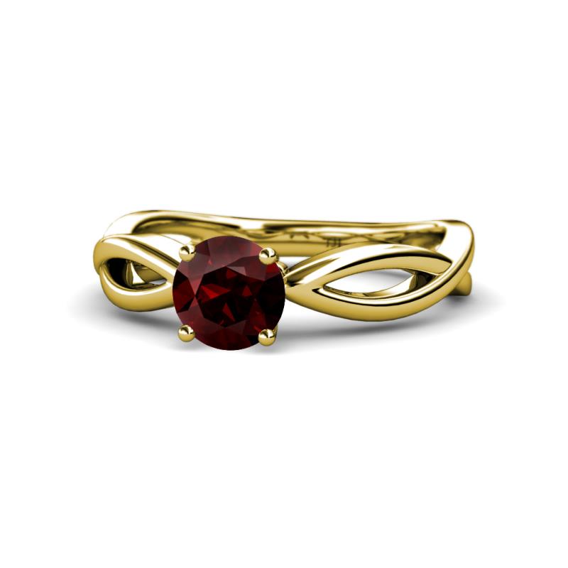 Senara Desire Red Garnet Engagement Ring 