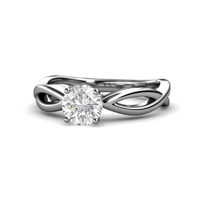 Senara Desire White Sapphire Engagement Ring 